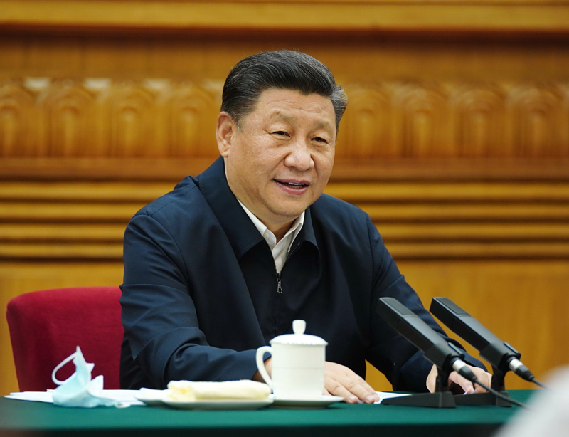 7月21日，中共中央總書記、國家主席、中央軍委主席習(xí)近平在京主持召開企業(yè)家座談會并發(fā)表重要講話。新華社記者 鞠鵬 攝